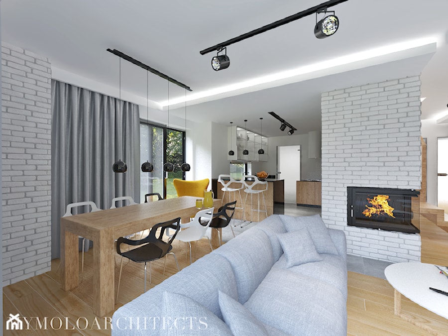 AM HOUSE - Salon, styl nowoczesny - zdjęcie od Mymolo Patrycja Dąbek