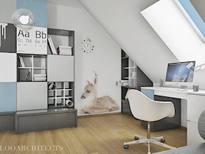 bm house - Średni biały szary pokój dziecka dla nastolatka dla dziewczynki, styl nowoczesny - zdjęcie od Mymolo Patrycja Dąbek