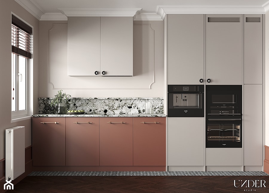 Eleganckie mieszkanie - Kuchnia, styl nowoczesny - zdjęcie od UNDER STUDIO