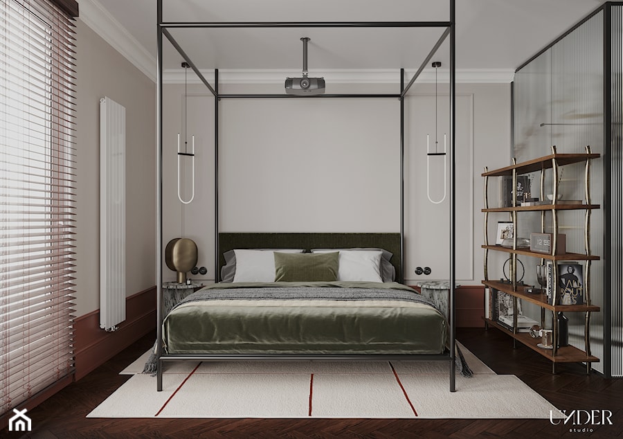 Eleganckie mieszkanie - Sypialnia, styl nowoczesny - zdjęcie od UNDER STUDIO