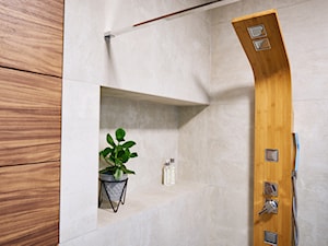 przytulne mieszkanie M3 - Mała na poddaszu bez okna łazienka, styl nowoczesny - zdjęcie od Martyna Midel projekty wnętrz