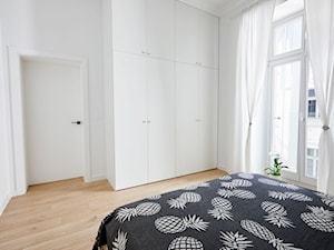 mieszkanie w kamienicy 45m2 - Sypialnia, styl nowoczesny - zdjęcie od Martyna Midel projekty wnętrz