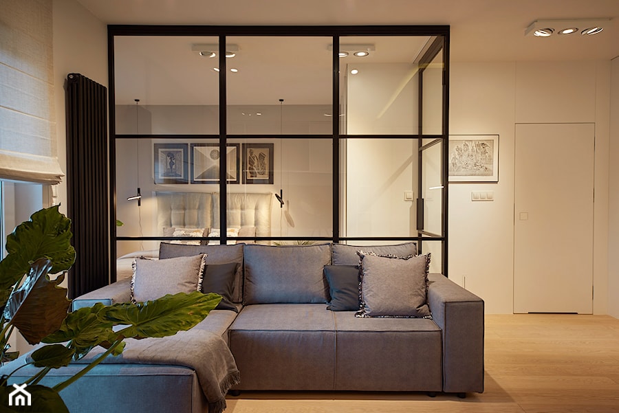 apartament 45m2 - Salon, styl nowoczesny - zdjęcie od Martyna Midel projekty wnętrz