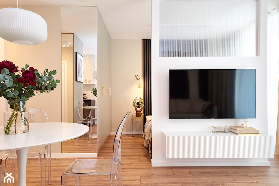 mieszkanie 36m2 - Salon, styl nowoczesny - zdjęcie od Martyna Midel projekty wnętrz