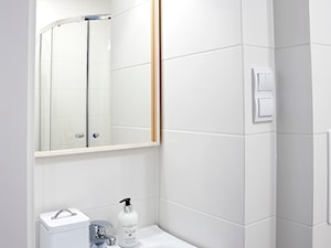 Kawalerka w stylu skandynawskim - Mała łazienka, styl skandynawski - zdjęcie od Martyna Midel projekty wnętrz