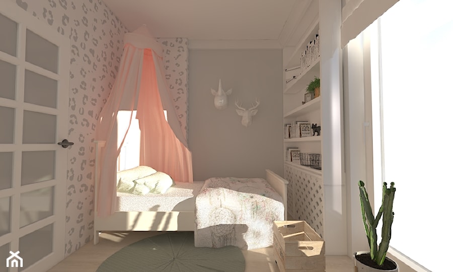 Brzozowa Aleja - Mała szara sypialnia - zdjęcie od 4ideahome