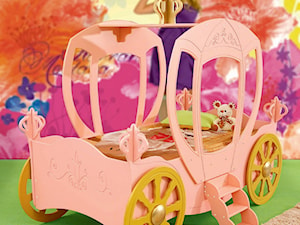 Łóżko dla Księżniczki w kształcie Karocy, kolor: różowy - zdjęcie od Meble-Amelia