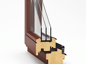 Okna drewniane - Nowoczesne domy, styl nowoczesny - zdjęcie od Witraż Sp. z o. o. Okna i Drzwi