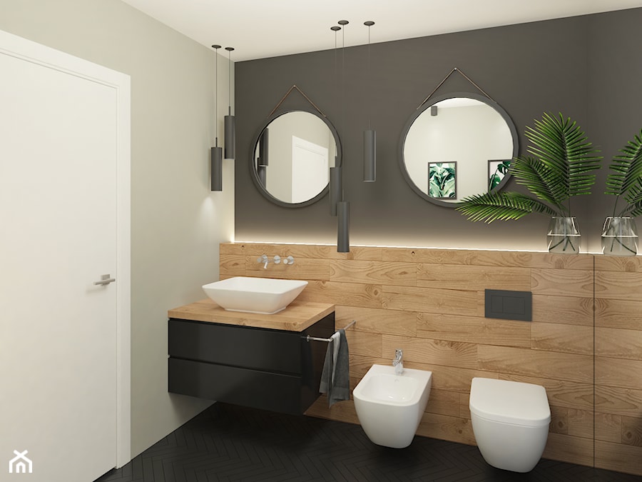 DOM POKAZOWY - Mała łazienka, styl nowoczesny - zdjęcie od KBW Architektura & Design