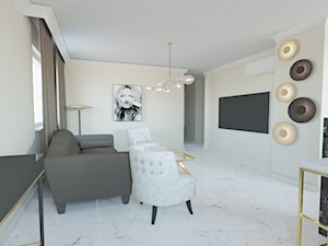 KLASYCZNE MĘSKIE WNĘTRZE - Salon, styl tradycyjny - zdjęcie od KBW Architektura & Design