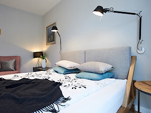 mieszkanie//realizacja//Bielsko-Biała - Mała szara sypialnia - zdjęcie od totamstudio