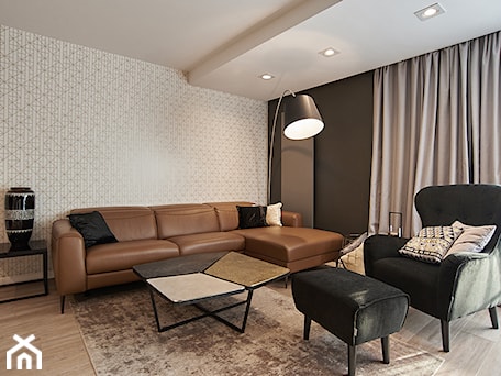 Aranżacje wnętrz - Salon: apartament//100m//realizacja - Średni czarny salon - totamstudio. Przeglądaj, dodawaj i zapisuj najlepsze zdjęcia, pomysły i inspiracje designerskie. W bazie mamy już prawie milion fotografii!