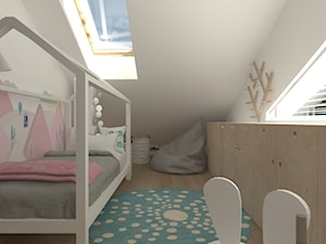 pokój dziewczynki - Średni szary pokój dziecka dla dziecka dla chłopca dla dziewczynki - zdjęcie od totamstudio