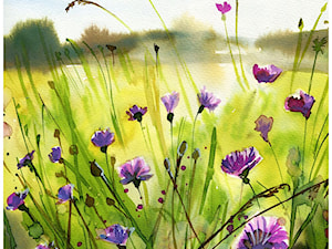 kwiaty - Sypialnia, styl rustykalny - zdjęcie od bruniewska.com