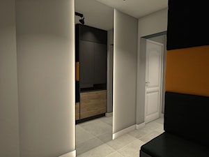 Mieszkanie Bielsko-Biała - Średni szary hol / przedpokój, styl minimalistyczny - zdjęcie od Koenig Studio