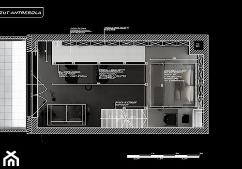 Rzut - antresola - zdjęcie od Piotr Skorupski Studio Architektury