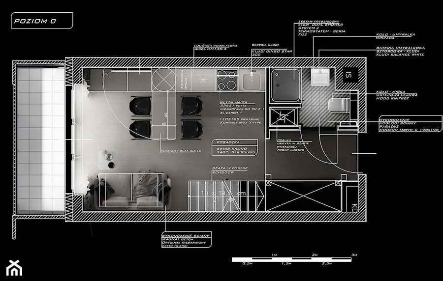 Rzut - poziom 0 - zdjęcie od Piotr Skorupski Studio Architektury