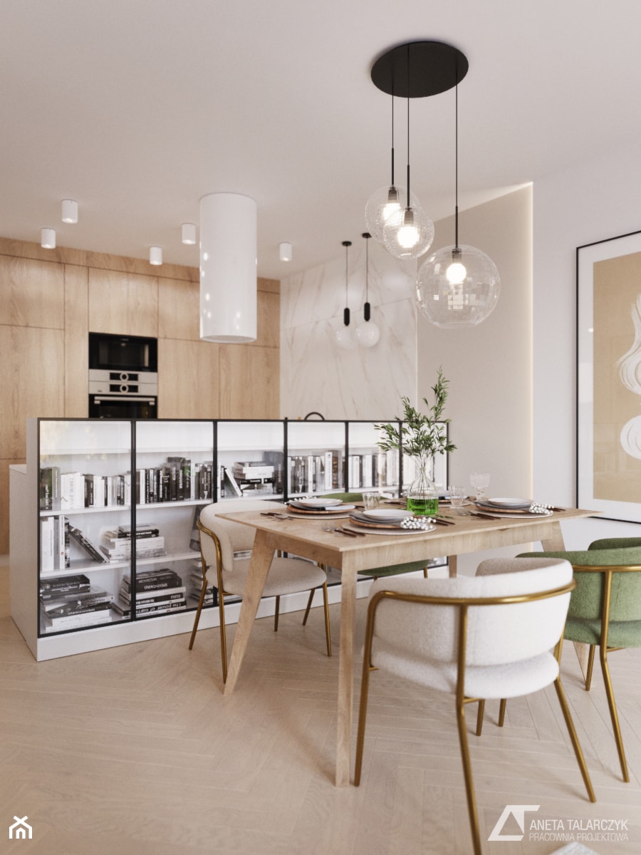 Jasne mieszkanie we Wroclawiu - Salon, styl nowoczesny - zdjęcie od Aneta Talarczyk Pracownia Projektowa