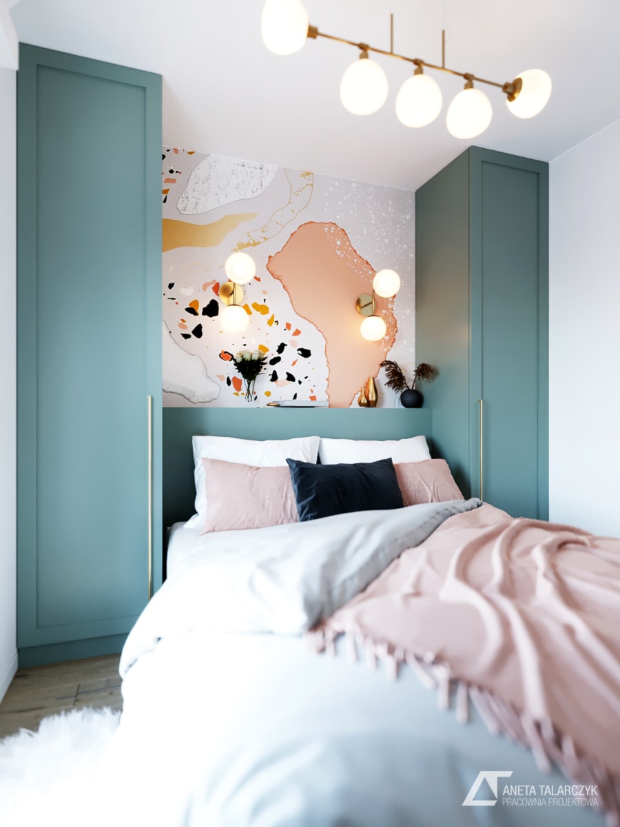 Projekt sypialni w domku szeregowym - zdjęcie od Aneta Talarczyk Pracownia Projektowa