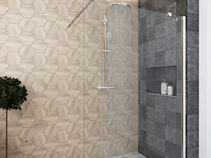 Prysznic w łazience na piętrze - zdjęcie od Aneta Talarczyk Pracownia Projektowa