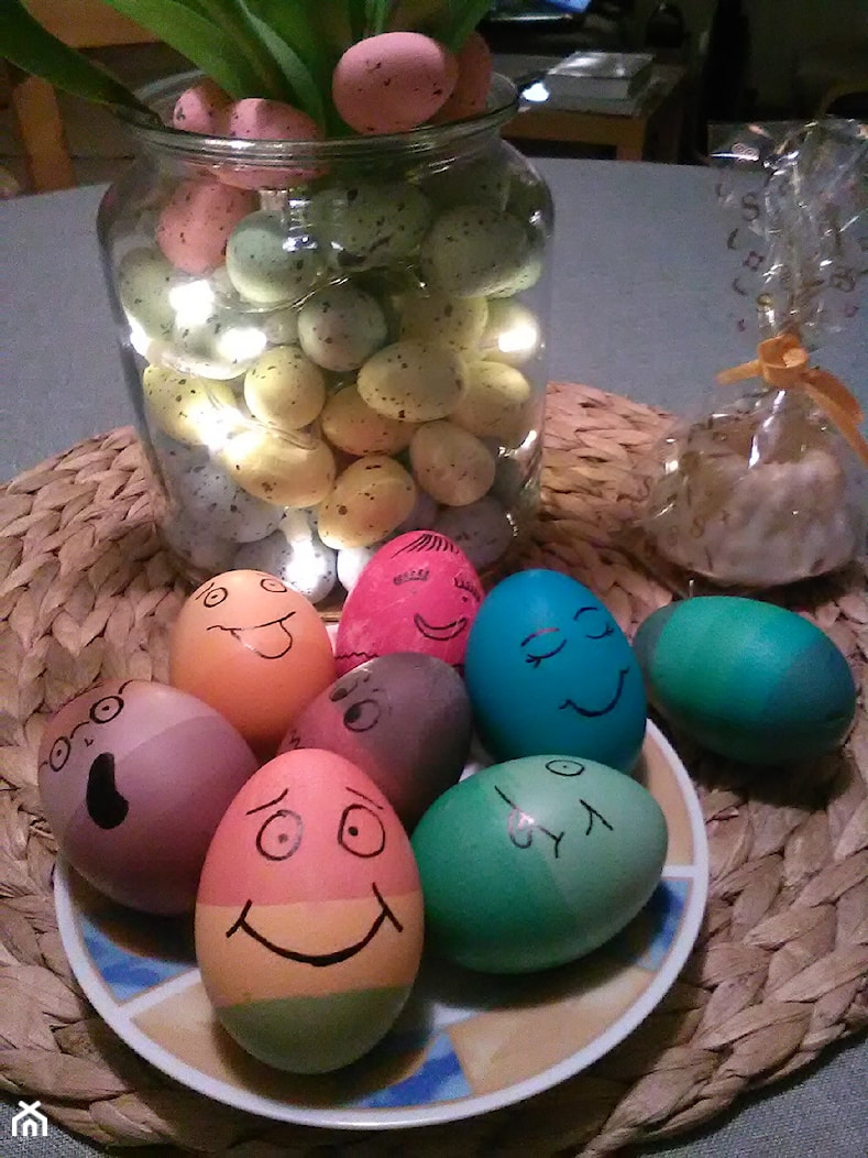 Jajka udekorowane z uśmiechem - zdjęcie od Iwona.for - Homebook
