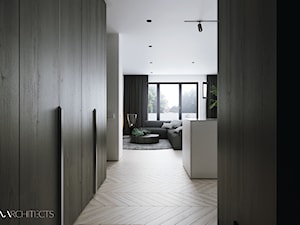 I22.16 | Kabaty, Warszawa PL - Duży szary salon, styl minimalistyczny - zdjęcie od DEKAA Architects
