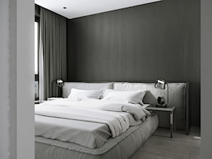 I37.16 | Wilanów, Warszawa PL - Mała czarna sypialnia, styl minimalistyczny - zdjęcie od DEKAA Architects
