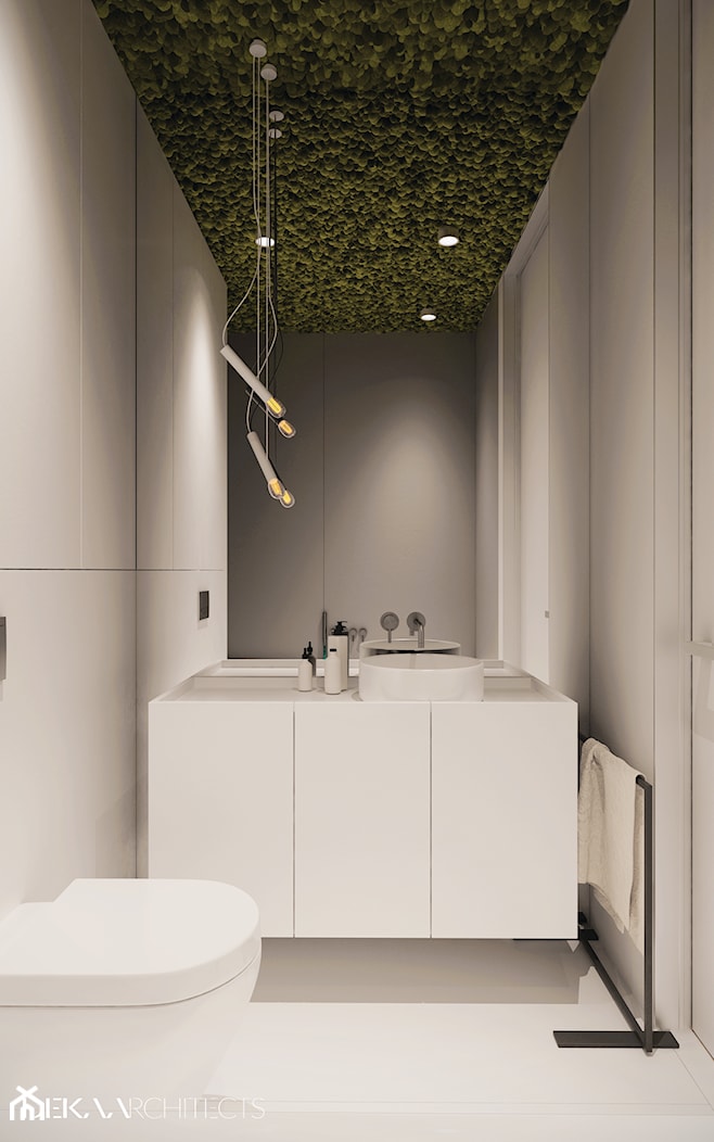 I22.16 | Kabaty, Warszawa PL - Mała z punktowym oświetleniem łazienka, styl minimalistyczny - zdjęcie od DEKAA Architects - Homebook