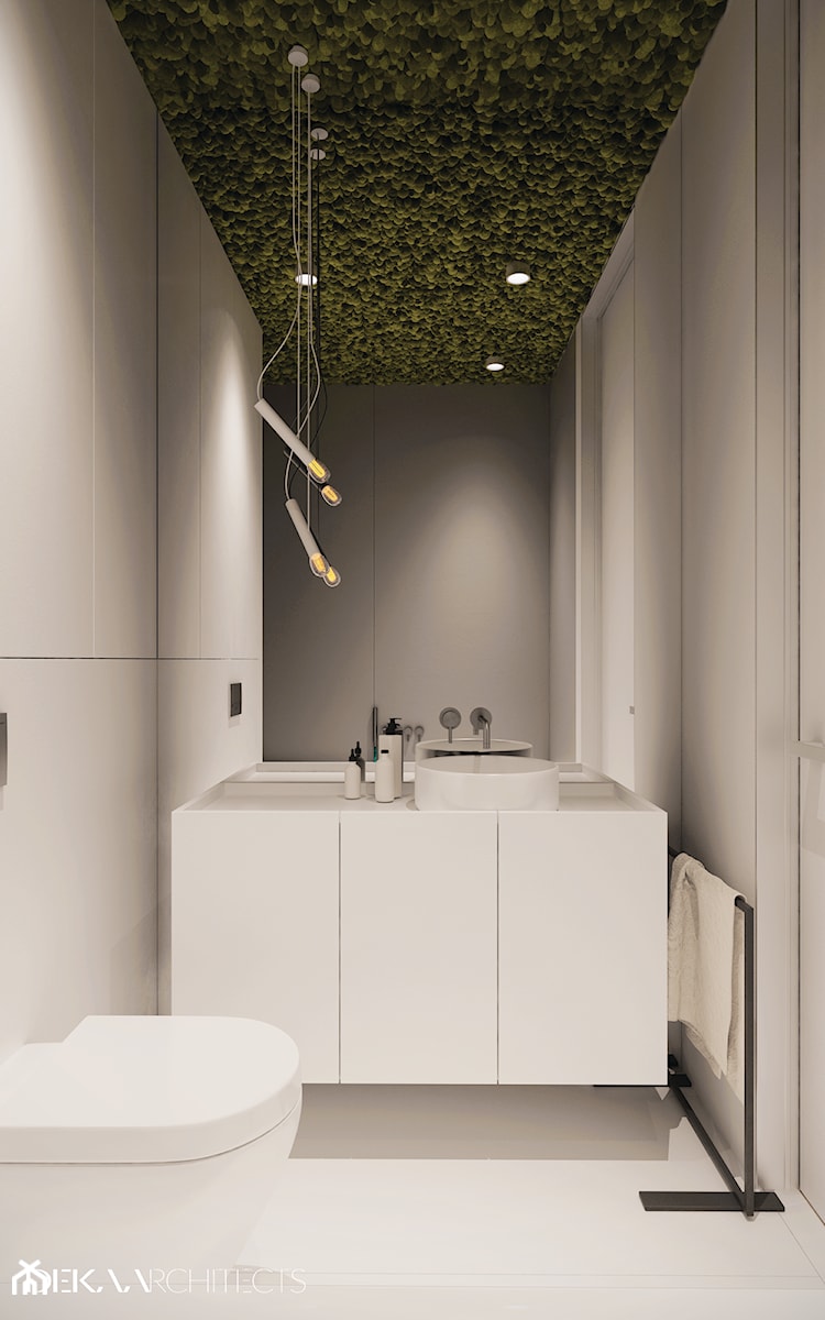 I22.16 | Kabaty, Warszawa PL - Mała z punktowym oświetleniem łazienka, styl minimalistyczny - zdjęcie od DEKAA Architects