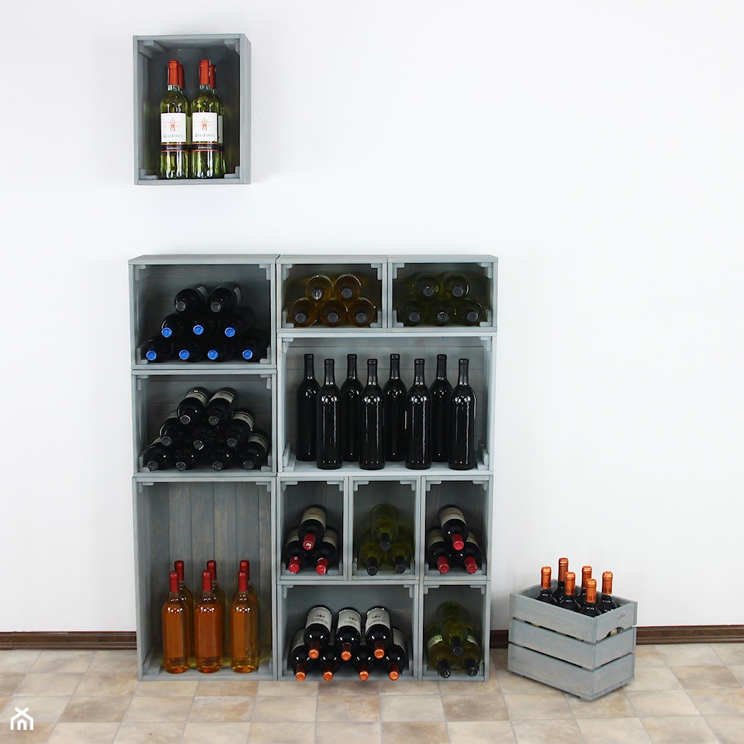 Regał na wino ze skrzynek - zdjęcie od Modo24.pl - Homebook