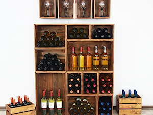 Regał na wino ze skrzynek - zdjęcie od Modo24.pl