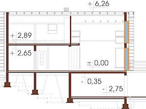 przekrój, projekt domu dom 164-97 - zdjęcie od www.projektydomowkb.pl