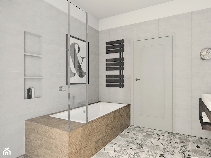 Łazienka 1 - Łazienka, styl nowoczesny - zdjęcie od FLUO design