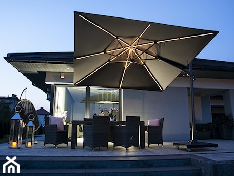 Aranżacje wnętrz - Taras: PARASOL OGRODOWY ​​​​​​CHALLENGER T² 3X3M GLOW - Garden Space. Przeglądaj, dodawaj i zapisuj najlepsze zdjęcia, pomysły i inspiracje designerskie. W bazie mamy już prawie milion fotografii!