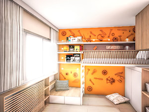 The clockwork orange - Mały pomarańczowy szary pokój dziecka dla dziecka dla nastolatka dla chłopca dla dziewczynki, styl nowoczesny - zdjęcie od 1mm. studio