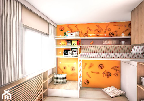 The clockwork orange - Mały pomarańczowy szary pokój dziecka dla dziecka dla nastolatka dla chłopca ... - zdjęcie od 1mm. studio