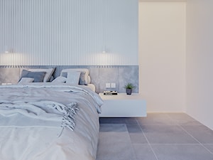 BOLONIA - Średnia biała sypialnia, styl nowoczesny - zdjęcie od ARCHIWYTWÓRNIA Tomek Pytel