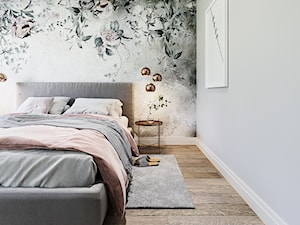 Borki - Średnia szara sypialnia, styl nowoczesny - zdjęcie od ARCHIWYTWÓRNIA Tomek Pytel
