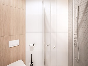 STEO - Mała bez okna łazienka, styl nowoczesny - zdjęcie od ARCHIWYTWÓRNIA Tomek Pytel