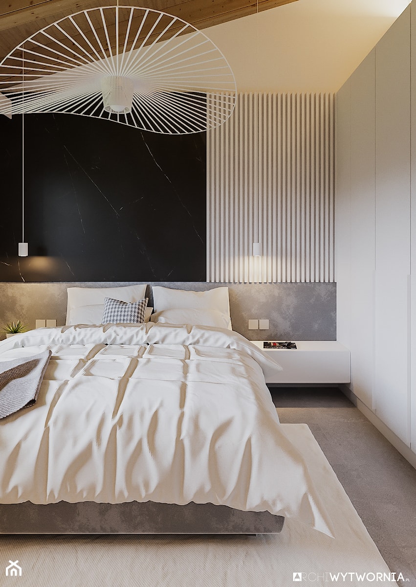 BOLONIA - Średnia sypialnia, styl nowoczesny - zdjęcie od ARCHIWYTWÓRNIA Tomek Pytel