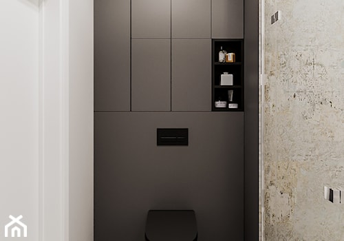 STARE ZŁOTNO - Mała bez okna łazienka, styl nowoczesny - zdjęcie od ARCHIWYTWÓRNIA Tomek Pytel