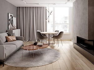 Mieszkanie na Wilanowie - Salon, styl nowoczesny - zdjęcie od Mezzo Studio