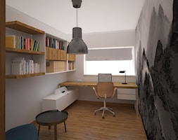 Mieszkanie w bloku - Biuro, styl skandynawski - zdjęcie od PUKU STUDIO - Homebook