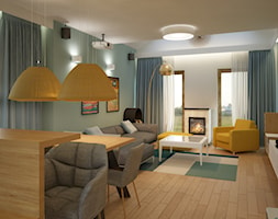 Dom pod Warszawą - Salon, styl nowoczesny - zdjęcie od PUKU STUDIO - Homebook
