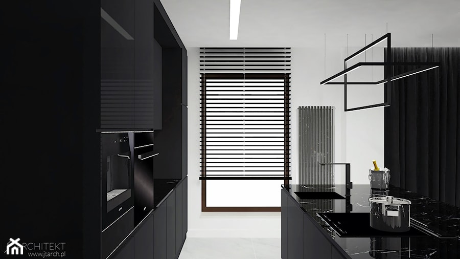 Kuchnia Black&White - zdjęcie od JT.ARCHITEKT