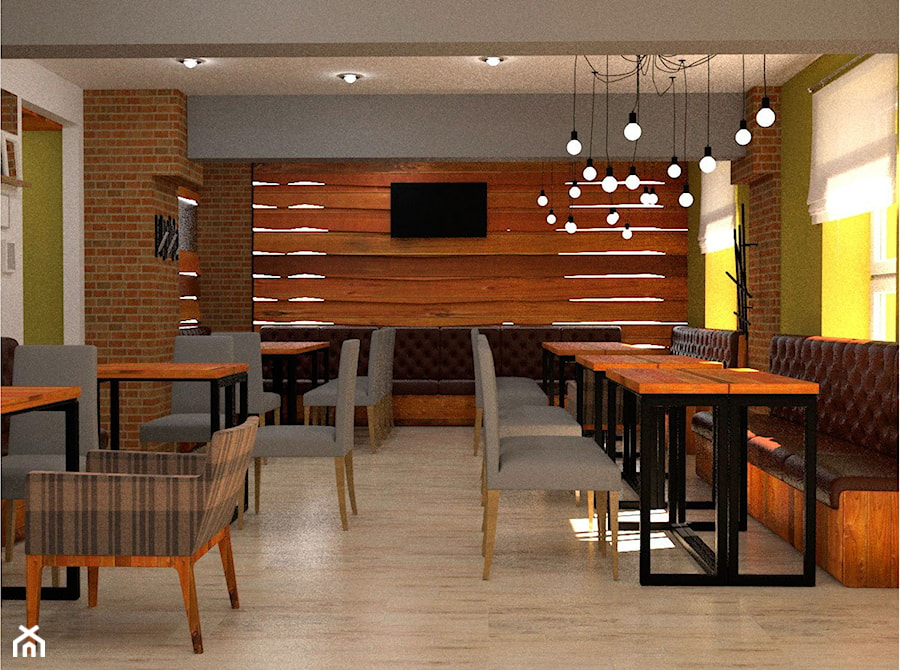 Pub-grill - Wnętrza publiczne, styl nowoczesny - zdjęcie od Dubitska design