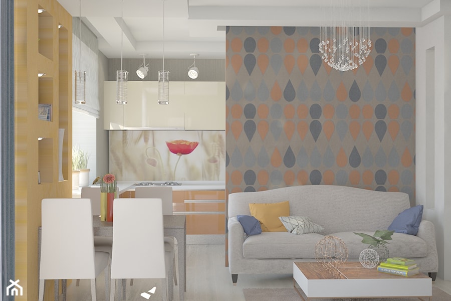 mieszkanie Krzywy Róg - Salon, styl nowoczesny - zdjęcie od Dubitska design