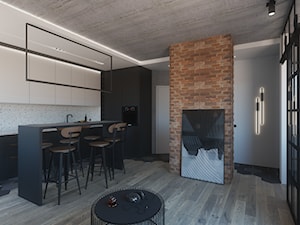 Mieszkanie Bemowo - Salon, styl minimalistyczny - zdjęcie od INTERIORSY