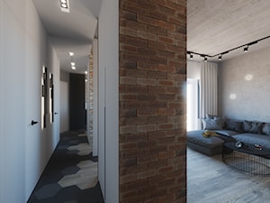 Mieszkanie Bemowo - Hol / przedpokój, styl minimalistyczny - zdjęcie od INTERIORSY
