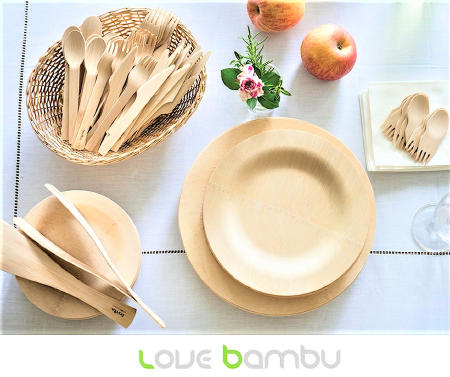 Bambusowa zastawa stołowa od love bambu - zdjęcie od love bambu
